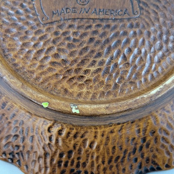 California Treasure Craft Plate California USA Retro Drip Glaze Avocado Green - Picture 9 of 10